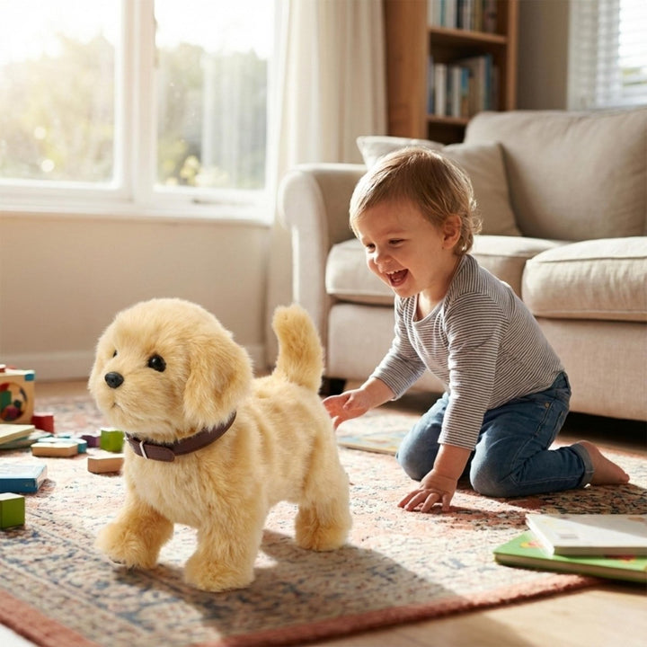 Realistic Plush Robot Puppy – Interactive Electronic Dog for Kids