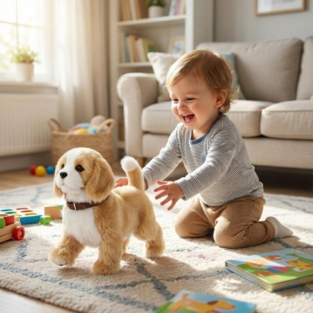 Interactive Realistic Robot Puppy – Lifelike Walking, Barking & Electronic Dog Toy