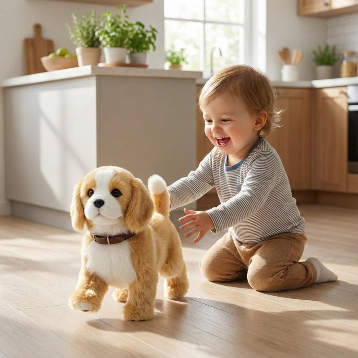 Interactive Realistic Robot Puppy – Lifelike Walking, Barking & Electronic Dog Toy