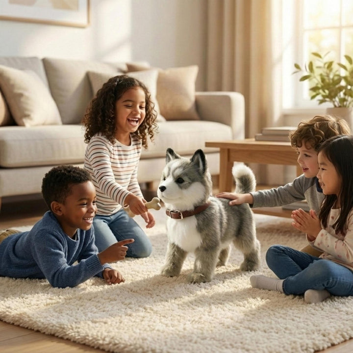Interactive Realistic Robot Puppy – Lifelike Walking, Barking & Electronic Dog Toy