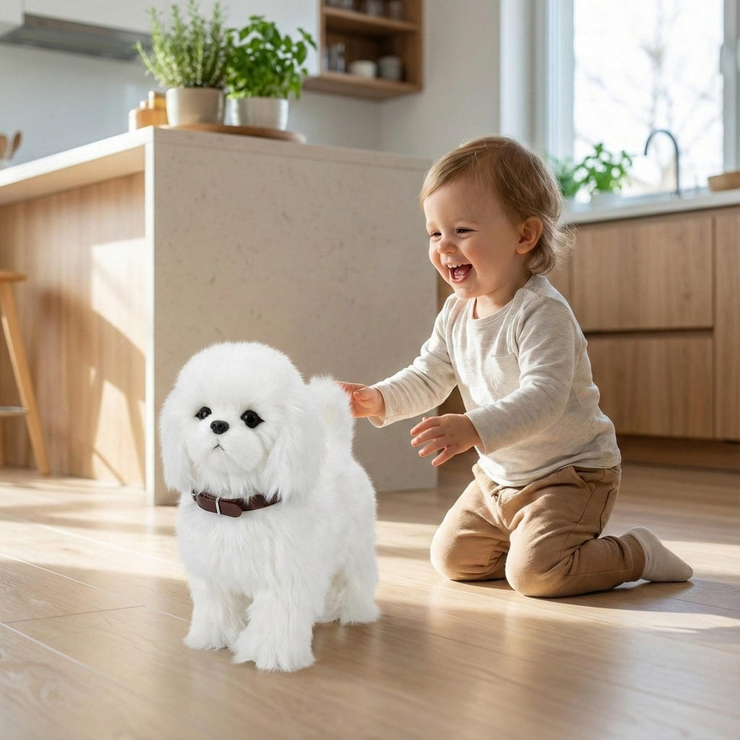 Interactive Realistic Robot Puppy – Lifelike Walking, Barking & Electronic Dog Toy