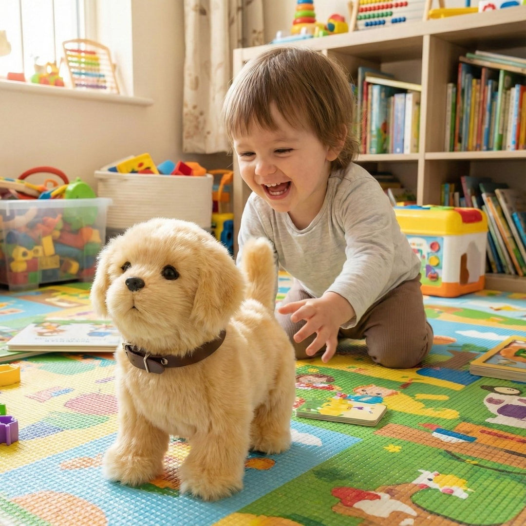 Interactive Realistic Robot Puppy – Lifelike Walking, Barking & Electronic Dog Toy