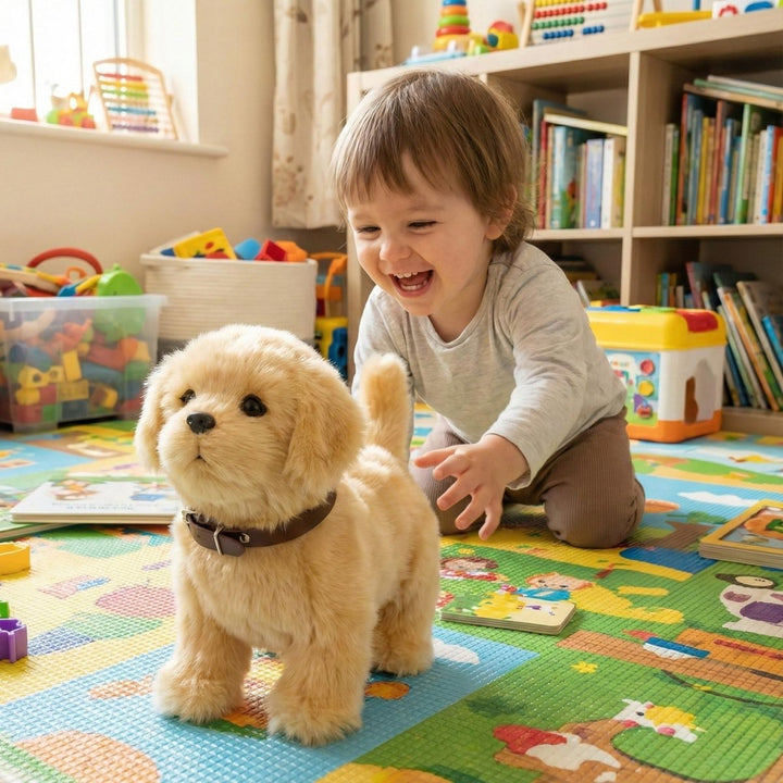 Interactive Realistic Robot Puppy – Lifelike Walking, Barking & Electronic Dog Toy