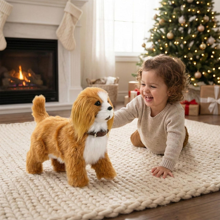 Interactive Realistic Robot Puppy – Lifelike Walking, Barking & Electronic Dog Toy