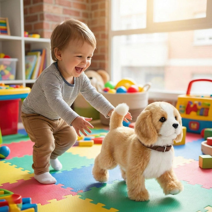 Interactive Realistic Robot Puppy – Lifelike Walking, Barking & Electronic Dog Toy