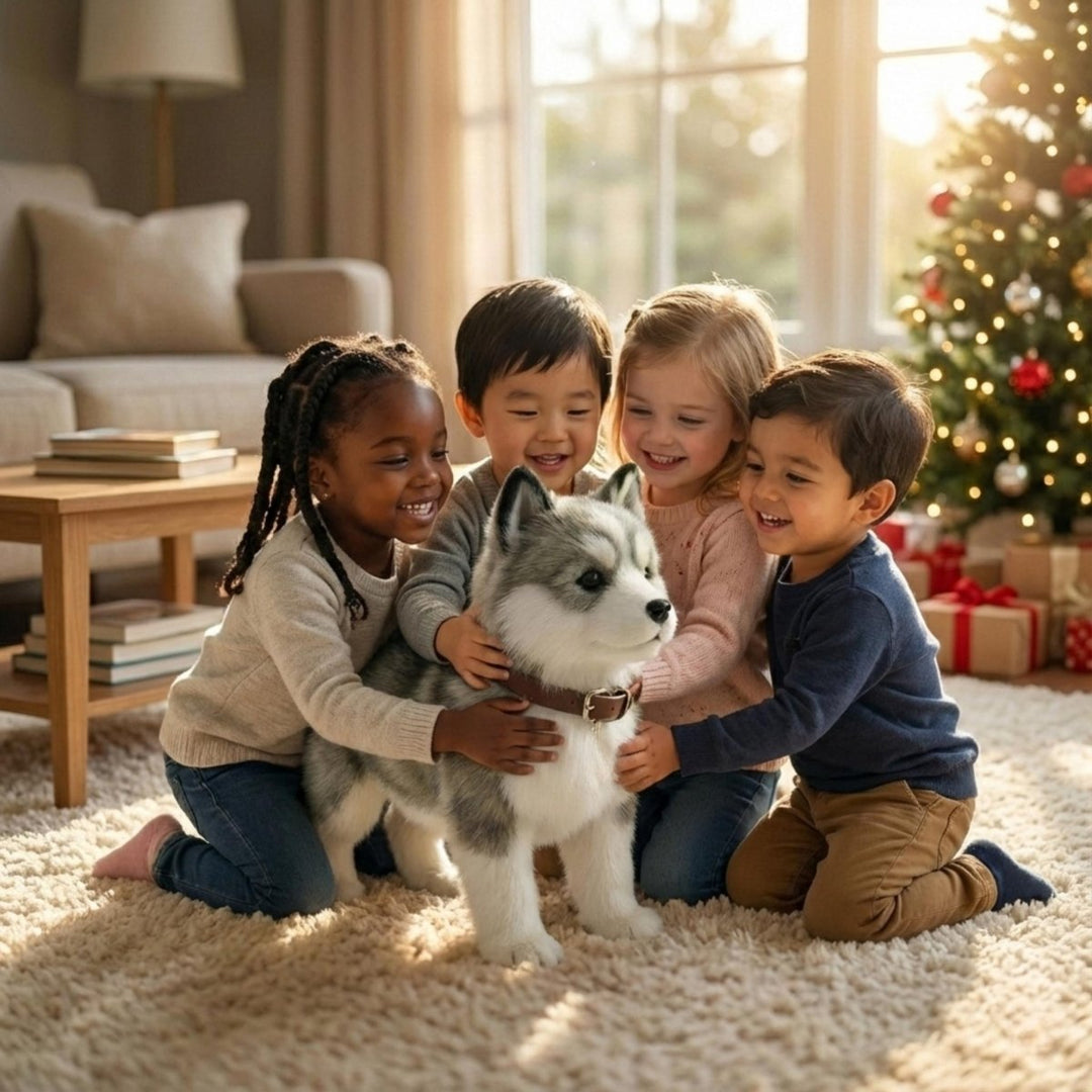 Realistic Husky Puppy that Walks – Realistic Barking and Movements – Electronic Robot Dog Toy