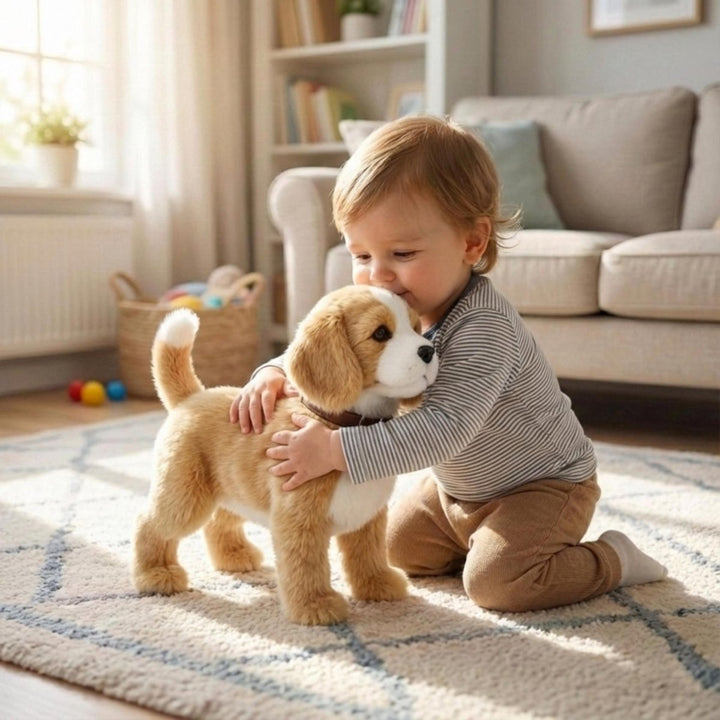 Interactive Realistic Robot Puppy – Lifelike Walking, Barking & Electronic Dog Toy