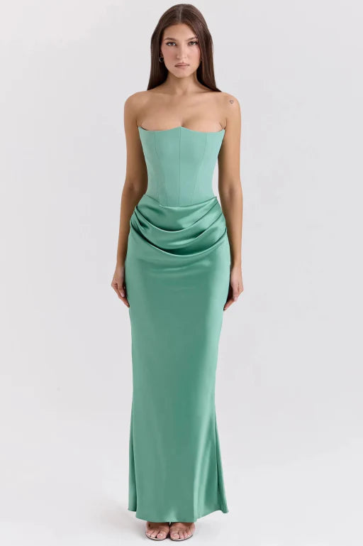 Vera - Strapless Elegant Maxi Dress