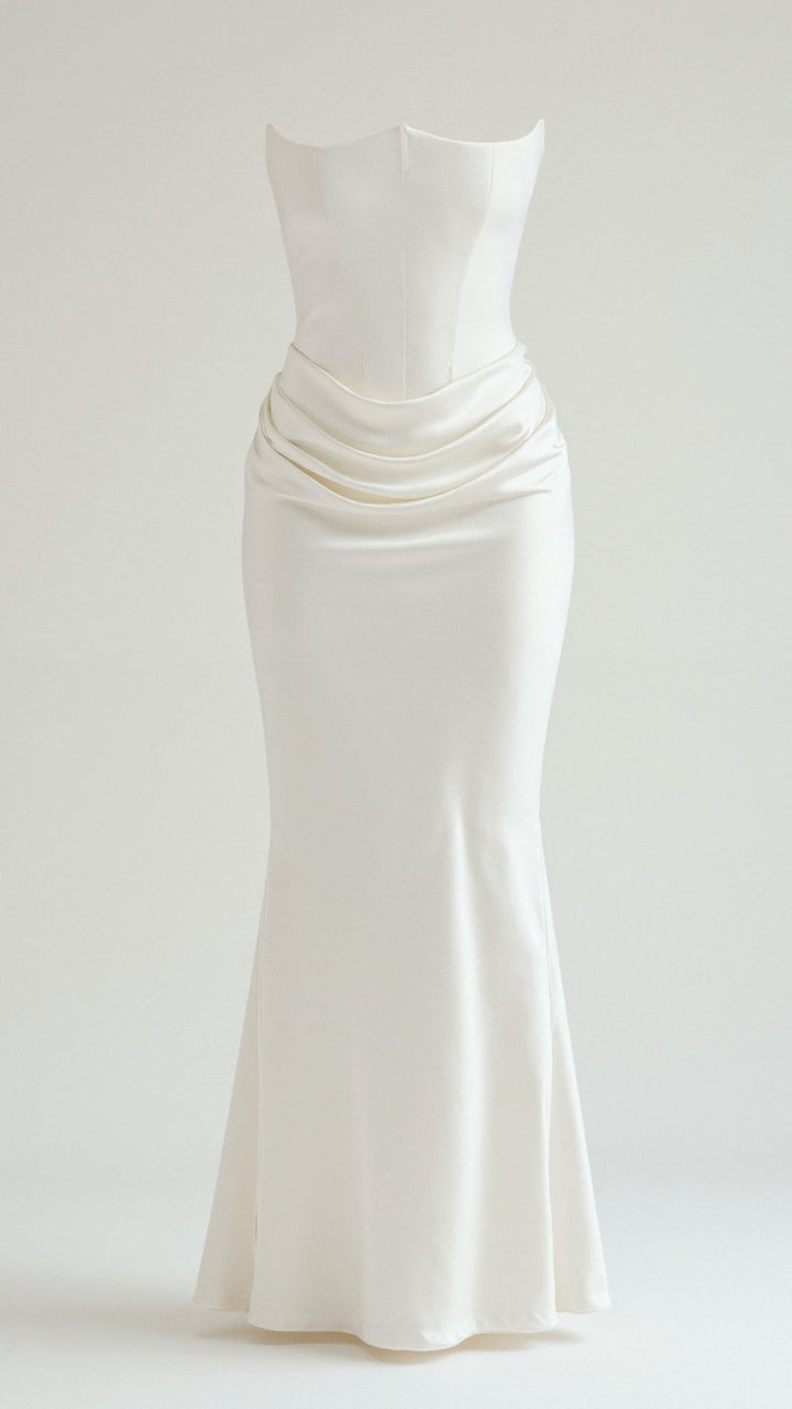 Womens Wedding Guest Dress | Corset Maxi