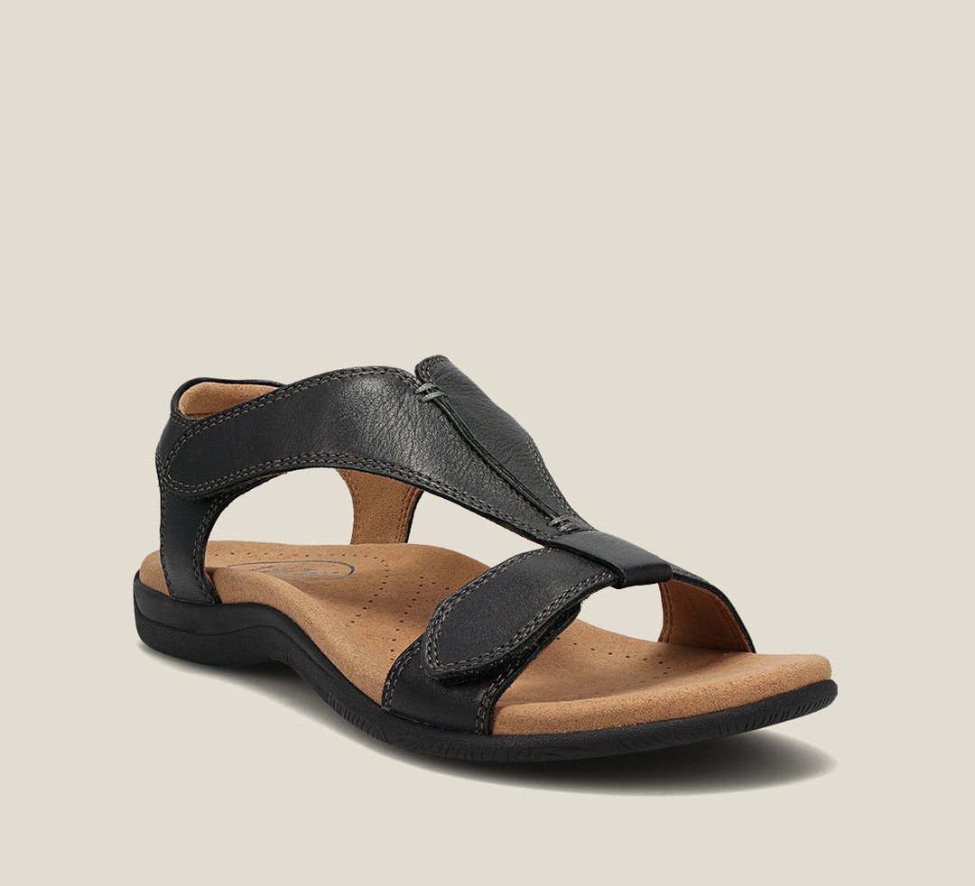 Vivian | Women's Orthopedic Vegan Leather Sandals with Memory Foam Footbed