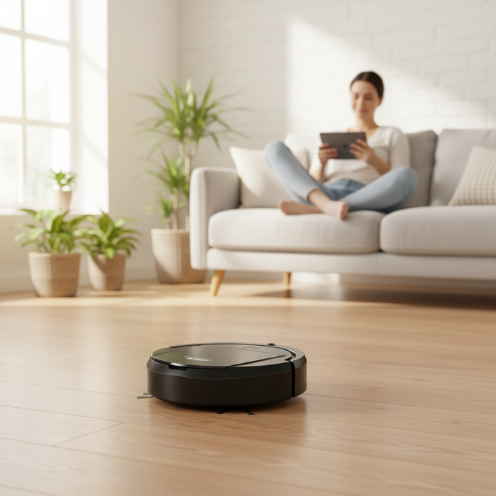 SmartClean - 3-in-1 Vacuum Robot for Effortless, Smart Home Cleaning