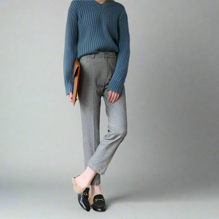Colette Wool Herringbone Pants