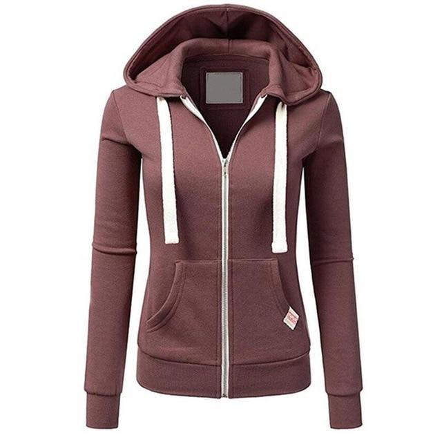 Women's Winter Hoodie, Long Sleeves and Relaxed Fit
