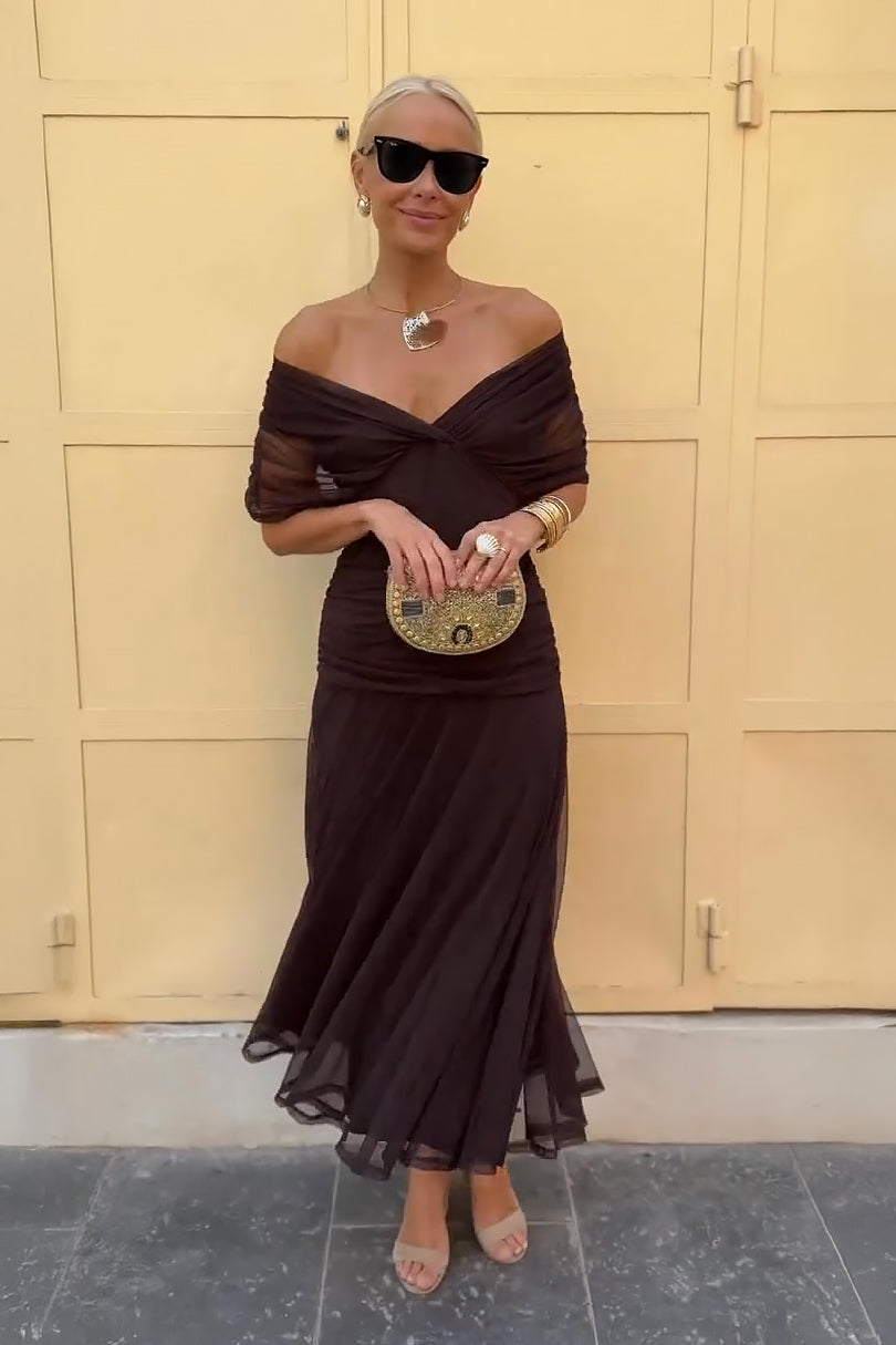 Bella™ | Elegant V-neck Fantasy Party Maxi Dress