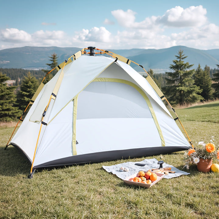 4-person camping tent with quick setup for outdoor use