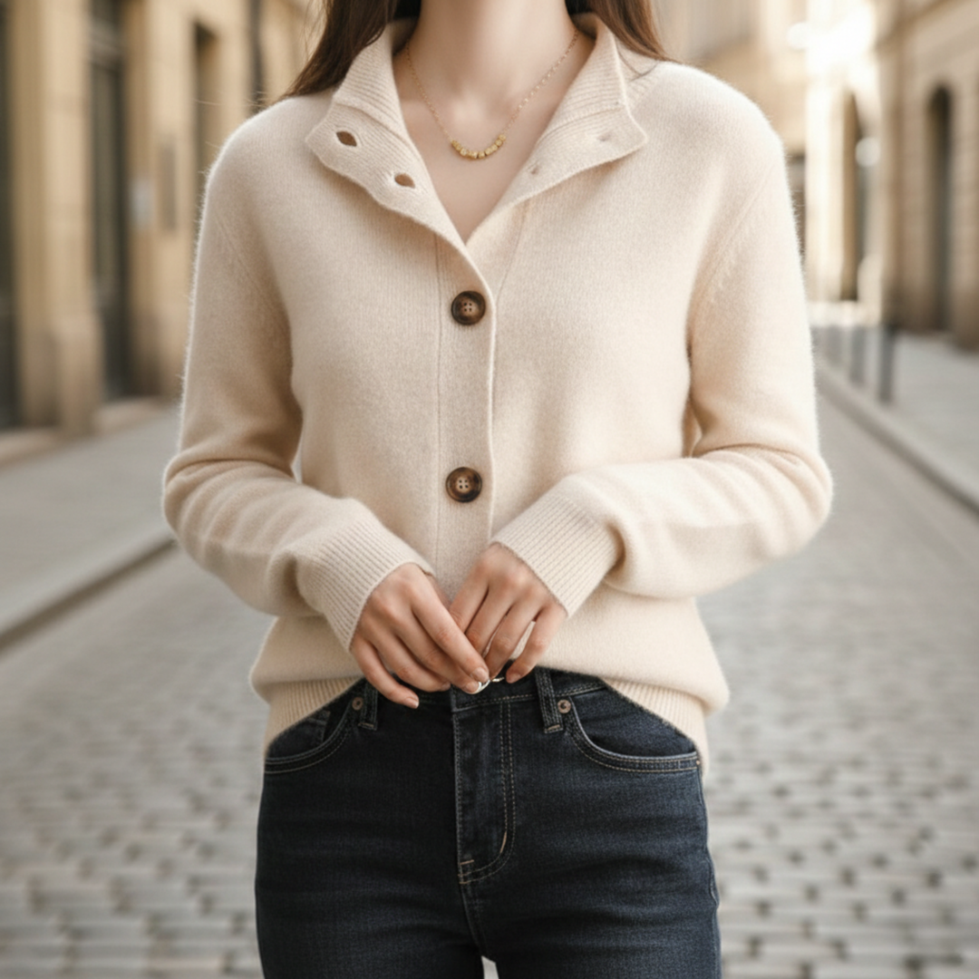Cashmere Cardigan Button Front Fit for Women