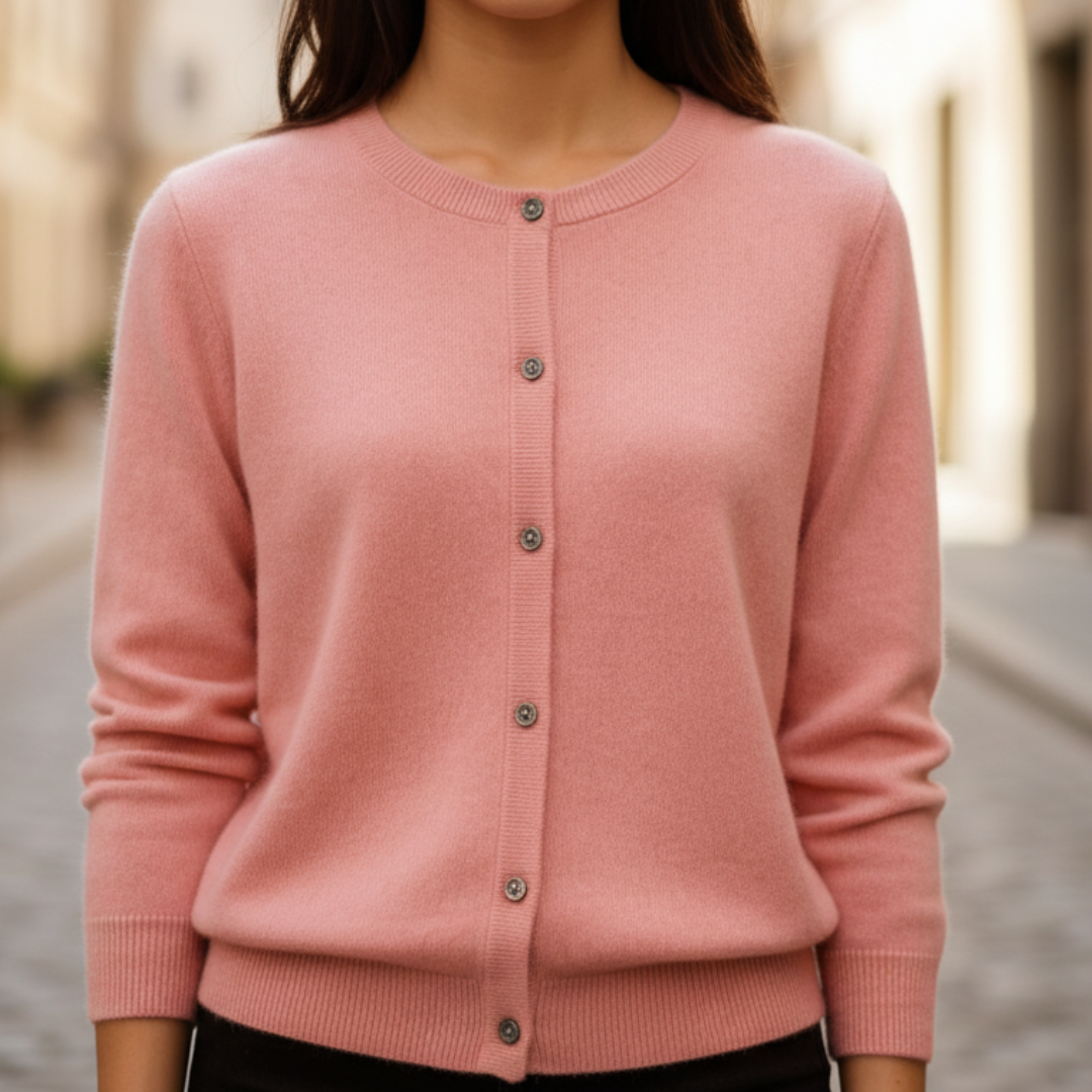 Cashmere Sweater Button Up Mink Cashmere Regular Fit Womens