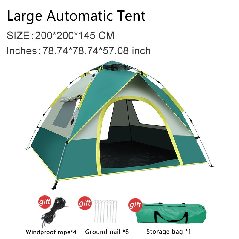 4-person camping tent with quick setup for outdoor use