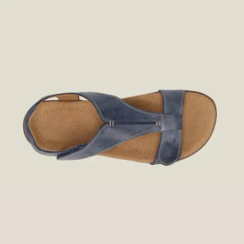 Vivian | Women's Orthopedic Vegan Leather Sandals with Memory Foam Footbed