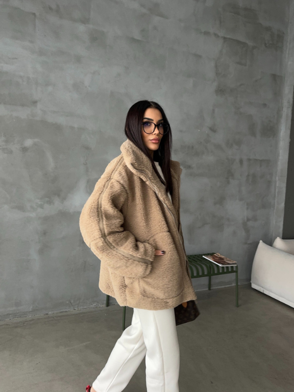 Daphne - Oversized Sherpa Fleece Jacket Ultra-Soft and Stylish for Cold Weather