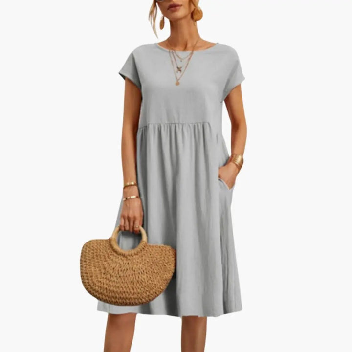 Women’s Casual Short Sleeve Midi Dress