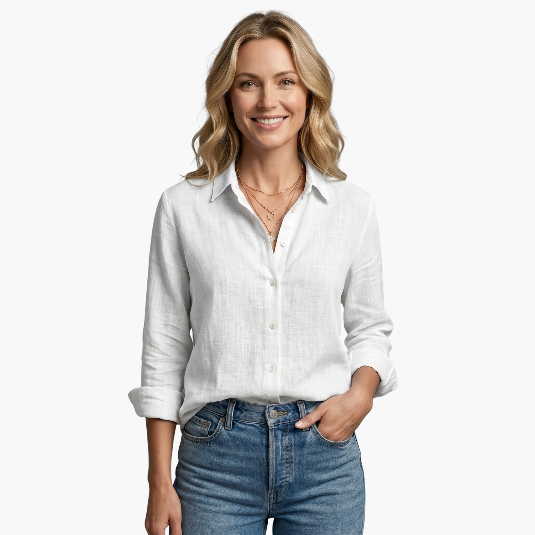 Elegant Long Sleeve Shirt for Women - Classic & Versatile