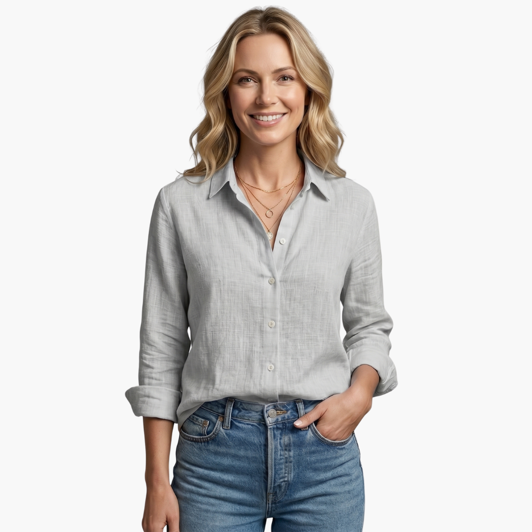 Elegant Long Sleeve Shirt for Women - Classic & Versatile