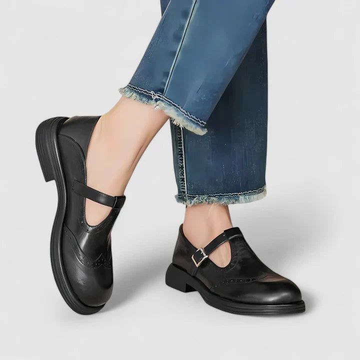 Amara | Women's Classic T Strap Ankle Boots