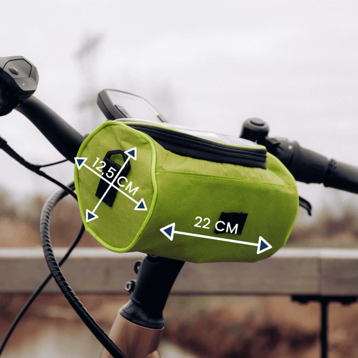 Multifunctional splash-proof bike bag with touchscreen | Fits all bikes