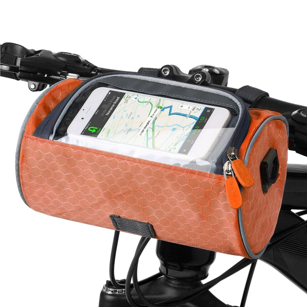Multifunctional splash-proof bike bag with touchscreen | Fits all bikes