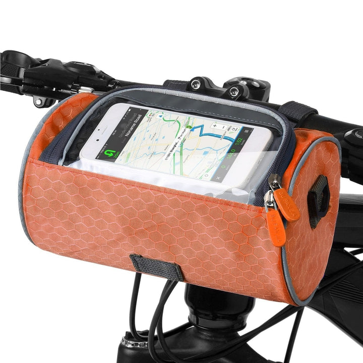 Multifunctional splash-proof bike bag with touchscreen | Fits all bikes