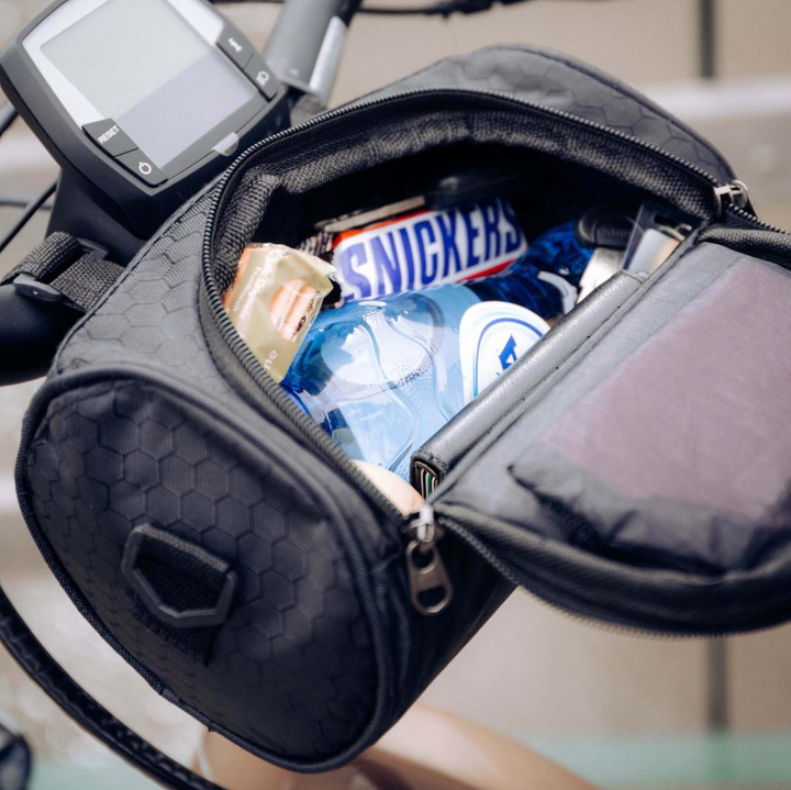 Multifunctional splash-proof bike bag with touchscreen | Fits all bikes