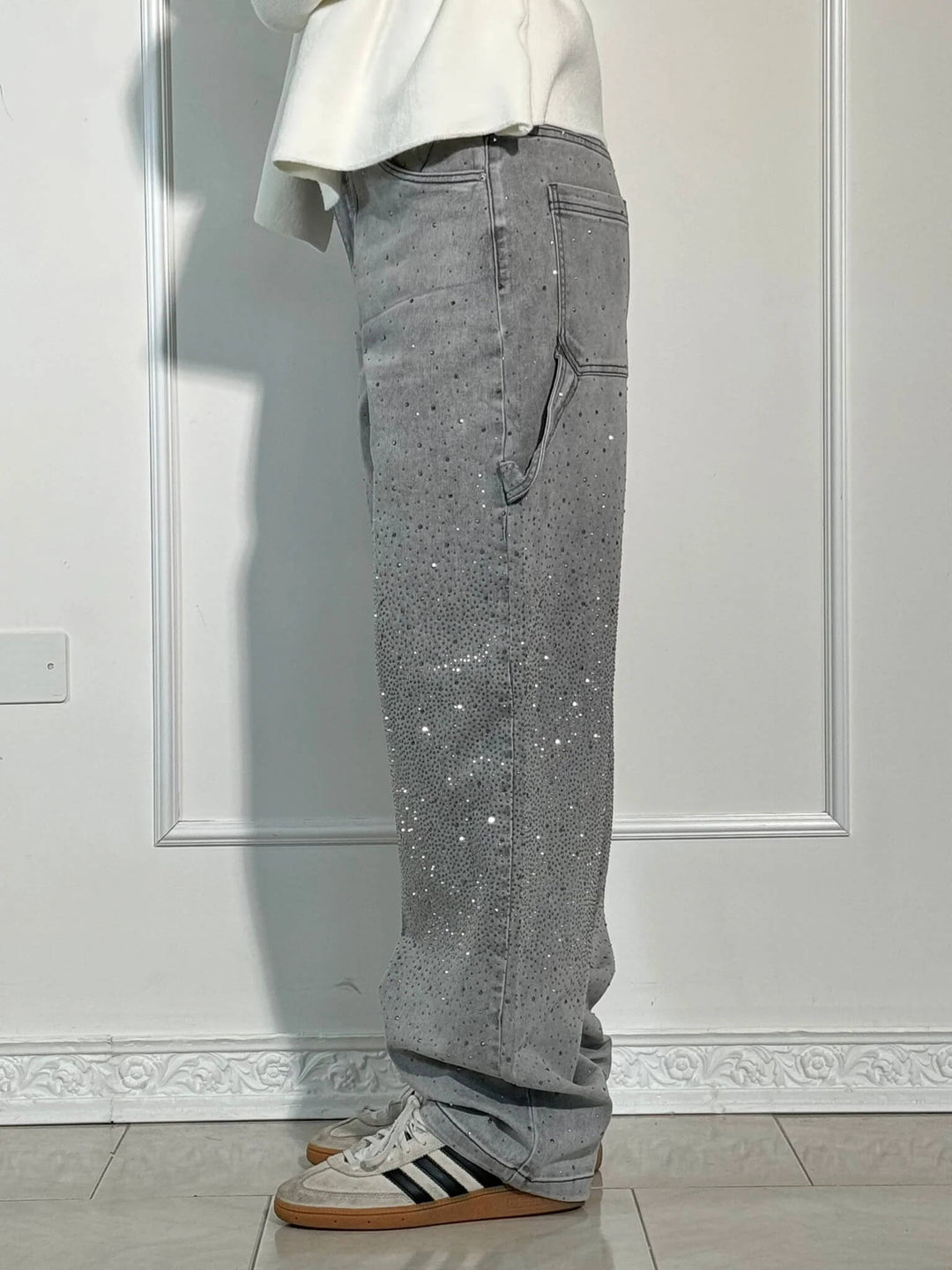Rafaela - Diamond Jeans with Balloon Fit and Sparkling Details