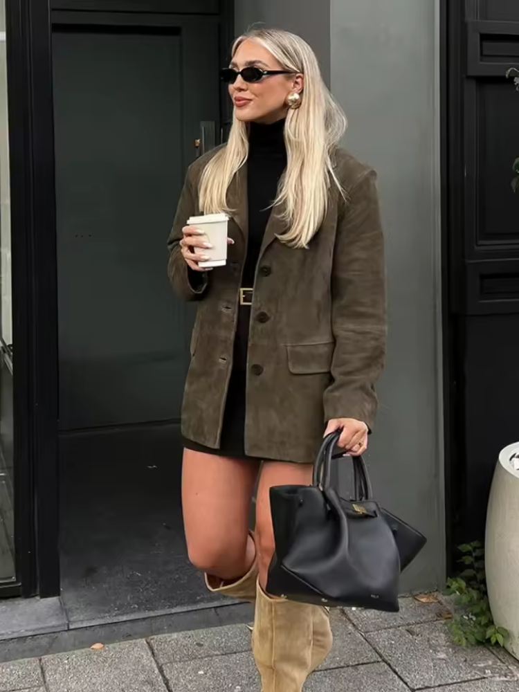 Sofia - Elegant Brown Jacket