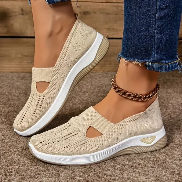 Women’s Orthopaedic Support Shoes – Cushioned Slip-On Mesh Comfort Trainers