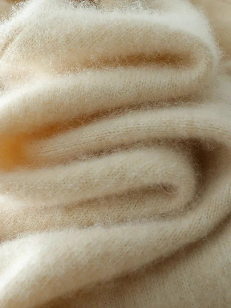 Women’s Cashmere Wrap Sweater – Soft Crossover Knit for Effortless Elegance