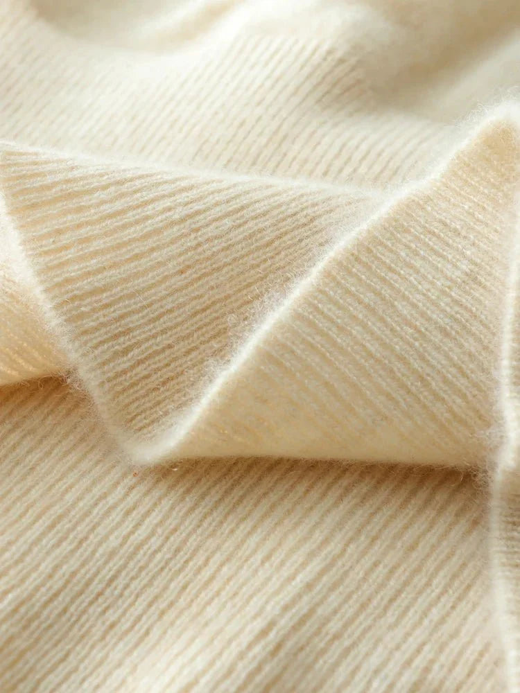 Women’s Cashmere Wrap Sweater – Soft Crossover Knit for Effortless Elegance