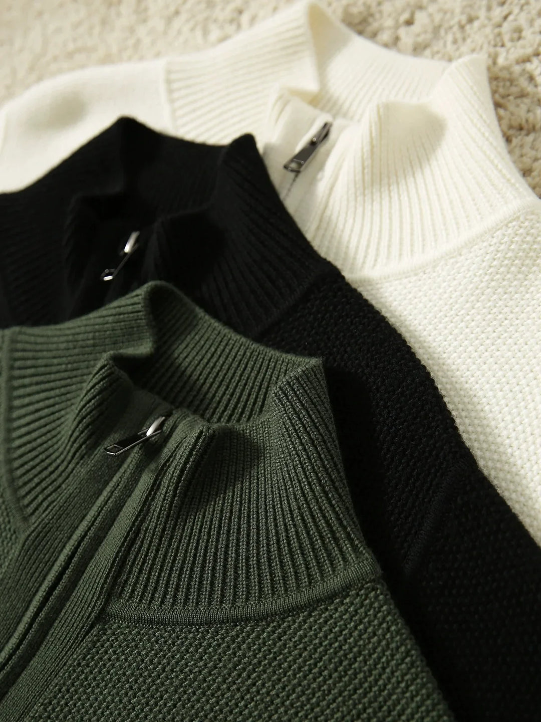 Natasha Wool Zip Cardigan