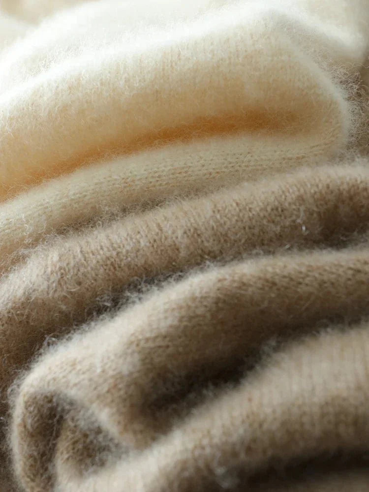 Women’s Cashmere Wrap Sweater – Soft Crossover Knit for Effortless Elegance