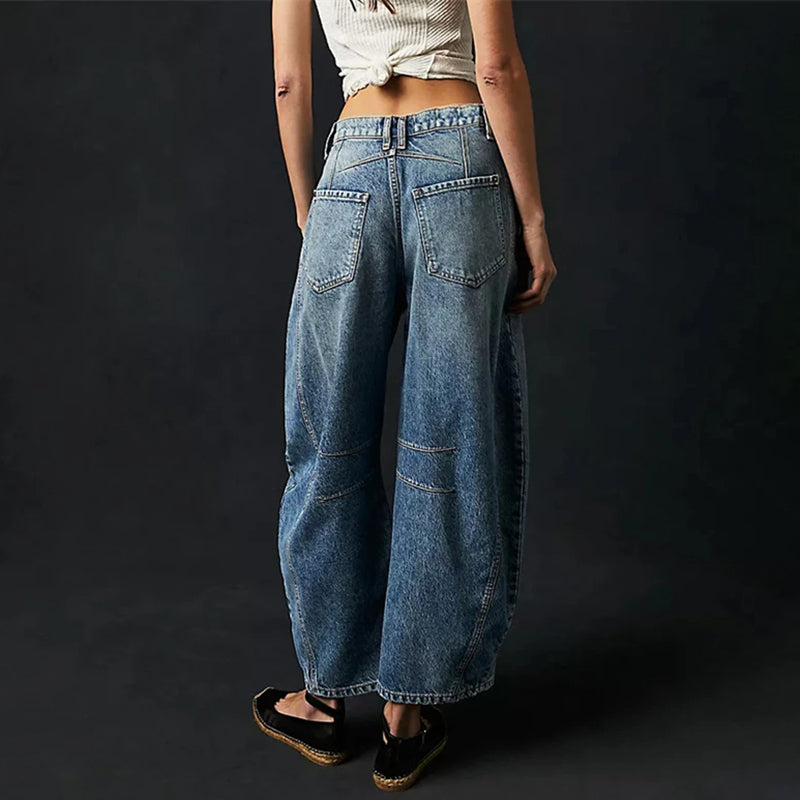 Everly Barrel-Leg Denims