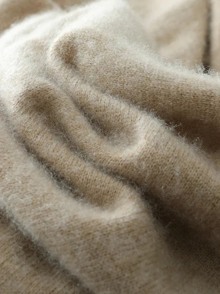 Women’s Cashmere Wrap Sweater – Soft Crossover Knit for Effortless Elegance