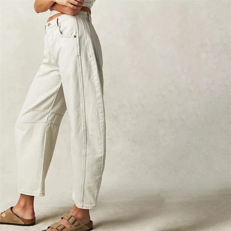 Everly Barrel-Leg Denims