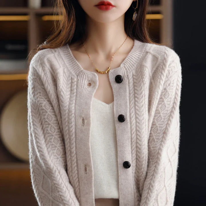 Emery Cable Cashmere Cardigan