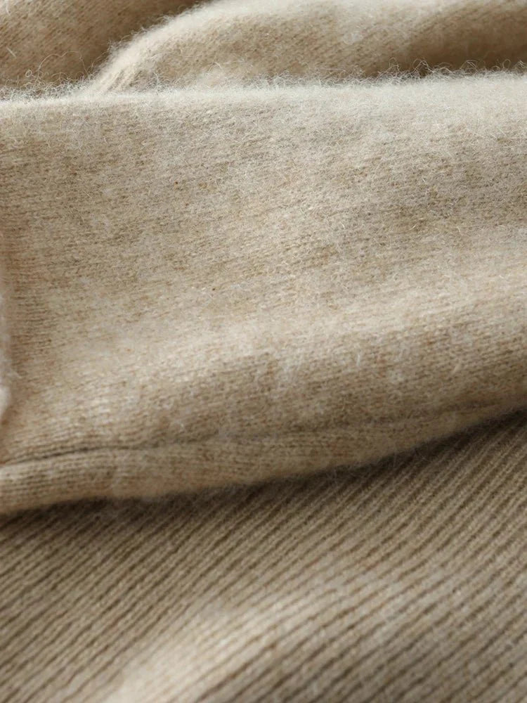 Women’s Cashmere Wrap Sweater – Soft Crossover Knit for Effortless Elegance