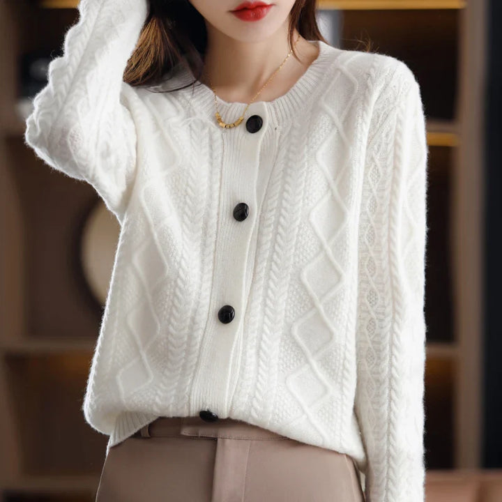 Emery Cable Cashmere Cardigan