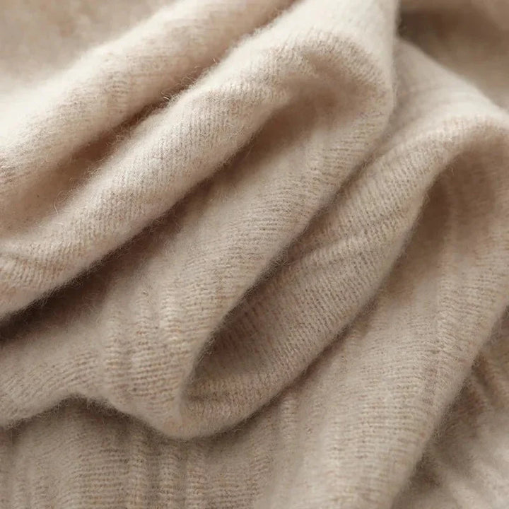 Merino Wool A-Line Midi Skirt – Soft, Warm & Elegant Knit Design