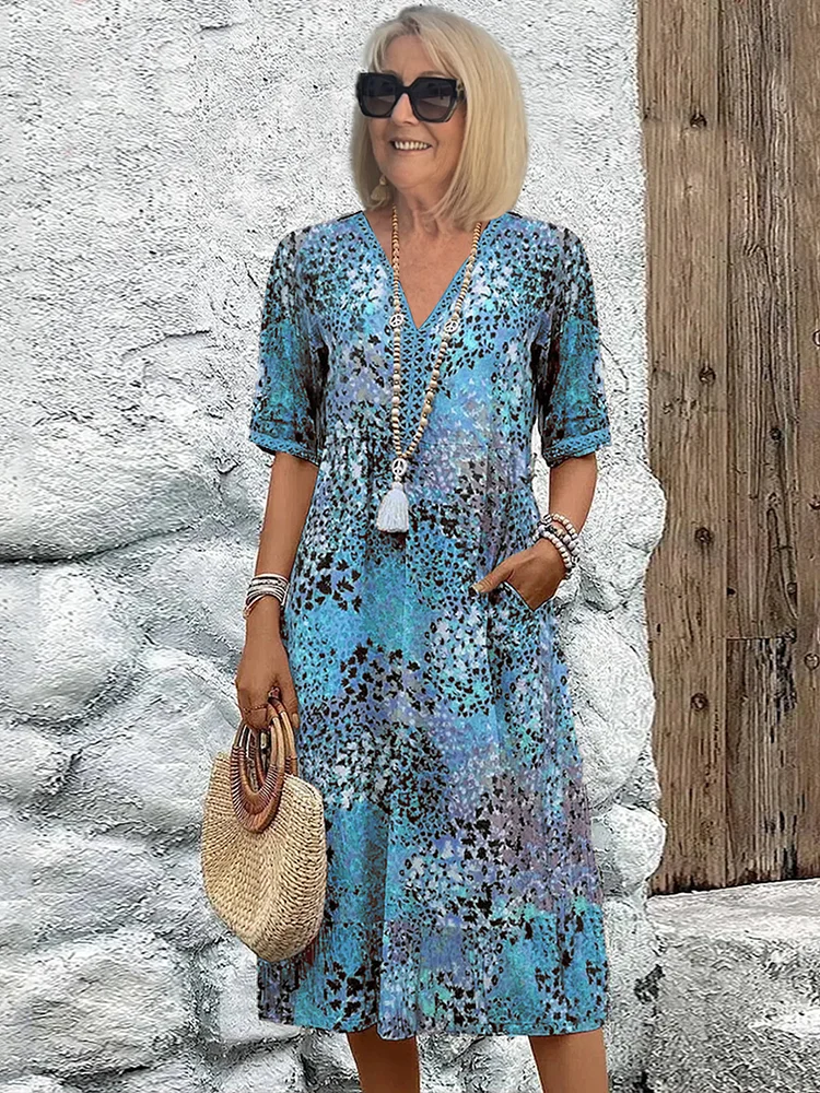 Sarah | Elegant Floral Midi Dress