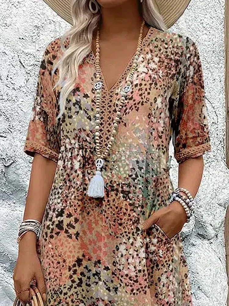 Sarah | Elegant Floral Midi Dress