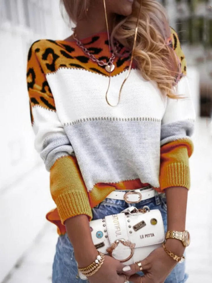 Mikayla - Women's Chic Leopard Print Sweater for Winter