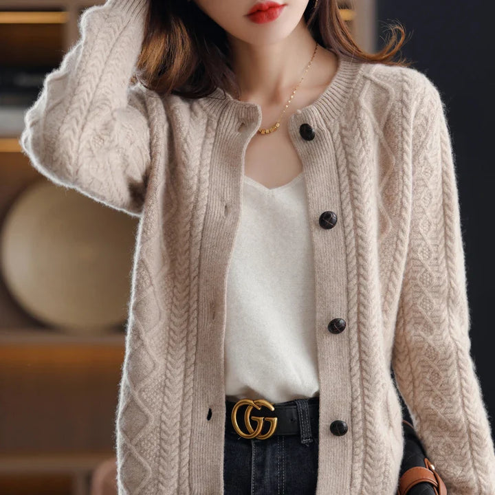 Emery Cable Cashmere Cardigan